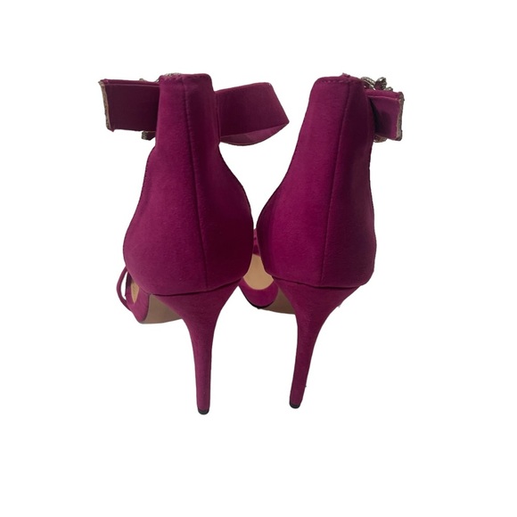 Shoe Dazzle Fuchsia Suede Stilleto Heel Shoes Size 8 - Picture 5 of 6